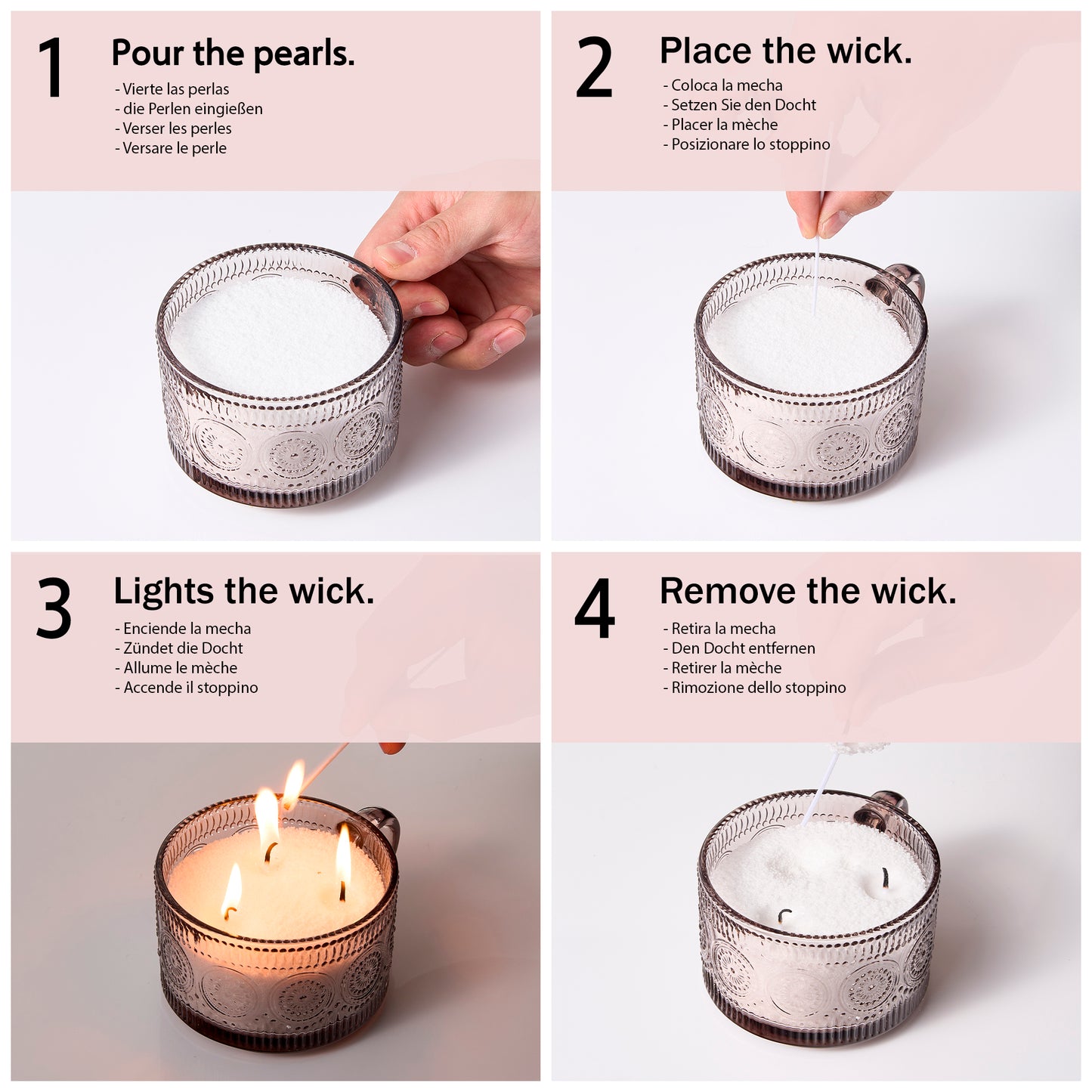 Pearlescent Candle Wax, Sand Wax